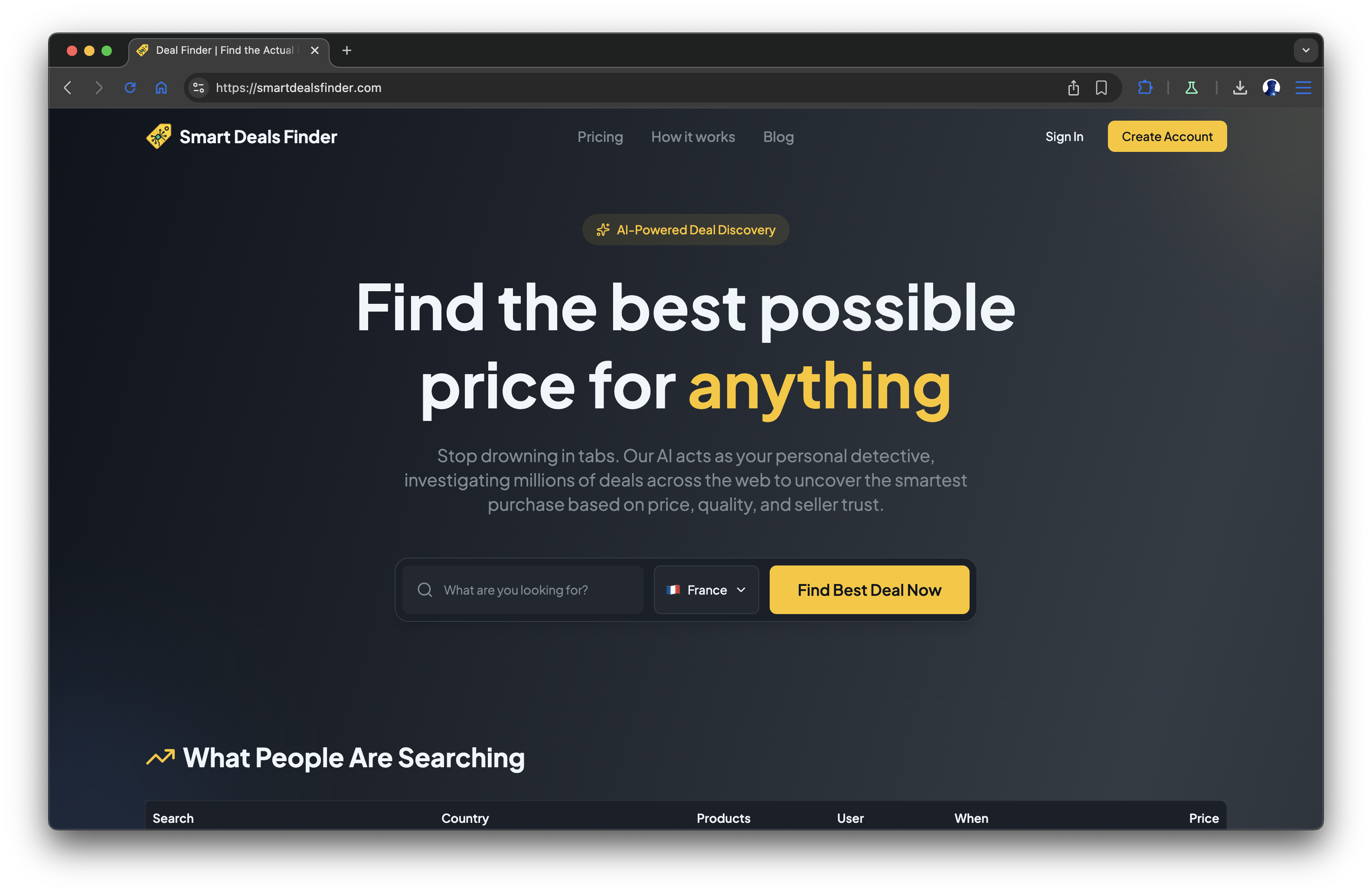 Smart Deals Finder